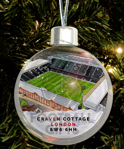 Fulham Around The Grounds Stadium Jumbo Christmas Bauble Tree Decoration
