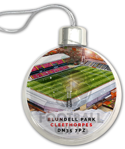 Grimsby Town Around The Grounds Stadium Jumbo Christmas Bauble Tree Decoration - Image 3