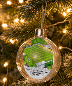 Harrogate Town Around The Grounds Stadium Jumbo Christmas Bauble Tree Decoration - Image 2