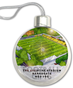 Harrogate Town Around The Grounds Stadium Jumbo Christmas Bauble Tree Decoration - Image 3