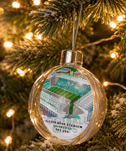 Hibernian Around The Grounds Stadium Jumbo Christmas Bauble Tree Decoration - Image 2