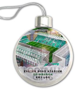Hibernian Around The Grounds Stadium Jumbo Christmas Bauble Tree Decoration - Image 3