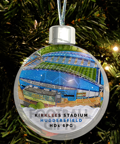 Huddersfield Town Around The Grounds Stadium Jumbo Christmas Bauble Tree Decoration
