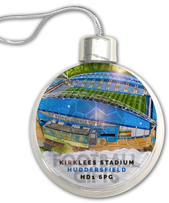 Huddersfield Town Around The Grounds Stadium Jumbo Christmas Bauble Tree Decoration - Image 3