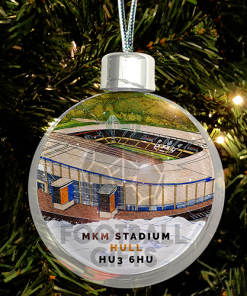 Hull City Around The Grounds Stadium Jumbo Christmas Bauble Tree Decoration