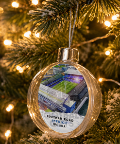 Ipswich Town Around The Grounds Stadium Jumbo Christmas Bauble Tree Decoration - Image 2