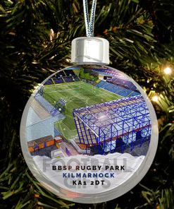 Kilmarnock Around The Grounds Stadium Jumbo Christmas Bauble Tree Decoration