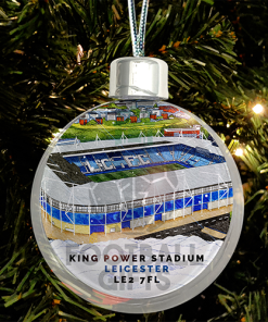 Leicester City Around The Grounds Stadium Jumbo Christmas Bauble Tree Decoration