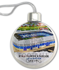 Leicester City Around The Grounds Stadium Jumbo Christmas Bauble Tree Decoration - Image 3