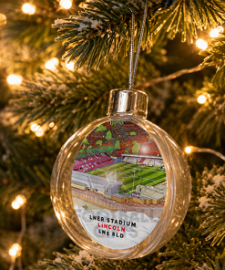 Lincoln City Around The Grounds Stadium Jumbo Christmas Bauble Tree Decoration - Image 2