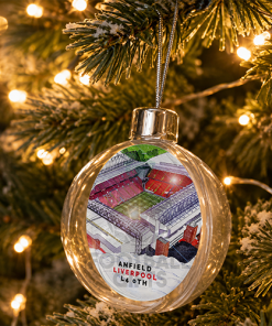 Liverpool Around The Grounds Stadium Jumbo Christmas Bauble Tree Decoration - Image 2