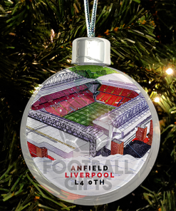 Liverpool Around The Grounds Stadium Jumbo Christmas Bauble Tree Decoration