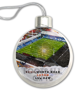 Luton Town Around The Grounds Stadium Jumbo Christmas Bauble Tree Decoration - Image 3