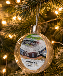 MK Dons Around The Grounds Stadium Jumbo Christmas Bauble Tree Decoration - Image 2