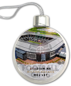MK Dons Around The Grounds Stadium Jumbo Christmas Bauble Tree Decoration - Image 3