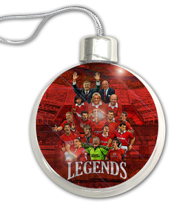 Man Utd Club Legends Jumbo Christmas Bauble Tree Decoration - Image 3