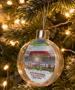 Man Utd Around The Grounds Stadium Jumbo Christmas Bauble Tree Decoration - Image 2