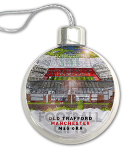 Man Utd Around The Grounds Stadium Jumbo Christmas Bauble Tree Decoration - Image 3