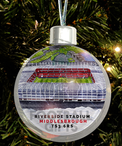 Middlesbrough Around The Grounds Stadium Jumbo Christmas Bauble Tree Decoration