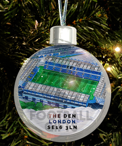 Millwall Around The Grounds Stadium Jumbo Christmas Bauble Tree Decoration