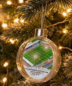 Morecambe Around The Grounds Stadium Jumbo Christmas Bauble Tree Decoration - Image 2