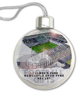 Newcastle Utd Around The Grounds Stadium Jumbo Christmas Bauble Tree Decoration - Image 3