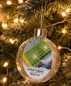 Newport County Around The Grounds Stadium Jumbo Christmas Bauble Tree Decoration - Image 2