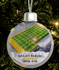 Newport County Around The Grounds Stadium Jumbo Christmas Bauble Tree Decoration