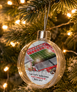 Nottingham Forest Around The Grounds Stadium Jumbo Christmas Bauble Tree Decoration - Image 2