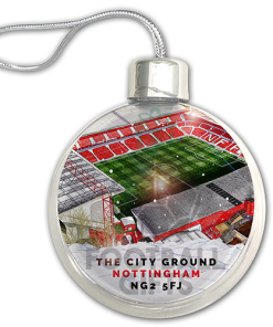 Nottingham Forest Around The Grounds Stadium Jumbo Christmas Bauble Tree Decoration - Image 3