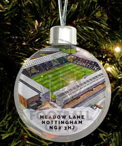 Notts County Around The Grounds Stadium Jumbo Christmas Bauble Tree Decoration