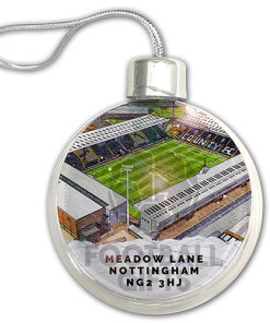 Notts County Around The Grounds Stadium Jumbo Christmas Bauble Tree Decoration - Image 3