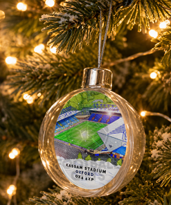 Oxford United Around The Grounds Stadium Jumbo Christmas Bauble Tree Decoration - Image 2