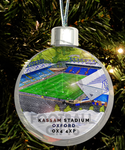 Oxford United Around The Grounds Stadium Jumbo Christmas Bauble Tree Decoration