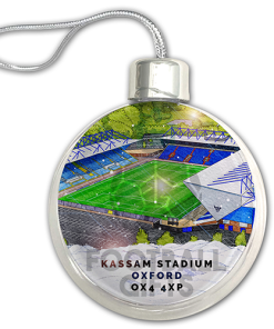 Oxford United Around The Grounds Stadium Jumbo Christmas Bauble Tree Decoration - Image 3