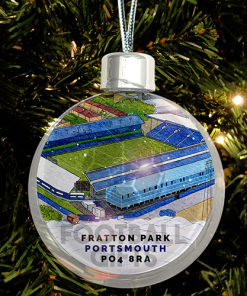 Portsmouth Around The Grounds Stadium Jumbo Christmas Bauble Tree Decoration