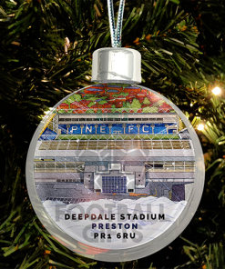 Preston Around The Grounds Stadium Jumbo Christmas Bauble Tree Decoration