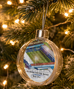 QPR Around The Grounds Stadium Jumbo Christmas Bauble Tree Decoration - Image 2