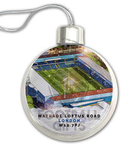 QPR Around The Grounds Stadium Jumbo Christmas Bauble Tree Decoration - Image 3