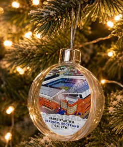 Rangers Around The Grounds Stadium Jumbo Christmas Bauble Tree Decoration - Image 2