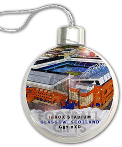 Rangers Around The Grounds Stadium Jumbo Christmas Bauble Tree Decoration - Image 3