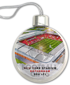Rotherham Utd Around The Grounds Stadium Jumbo Christmas Bauble Tree Decoration - Image 3