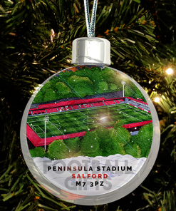 Salford City Around The Grounds Stadium Jumbo Christmas Bauble Tree Decoration