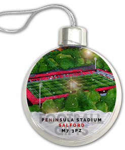 Salford City Around The Grounds Stadium Jumbo Christmas Bauble Tree Decoration - Image 3