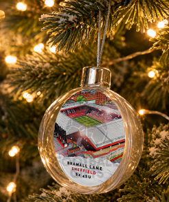 Sheffield United Around The Grounds Stadium Jumbo Christmas Bauble Tree Decoration - Image 2
