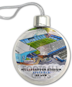 Sheffield Wednesday Around The Grounds Stadium Jumbo Christmas Bauble Tree Decoration - Image 3