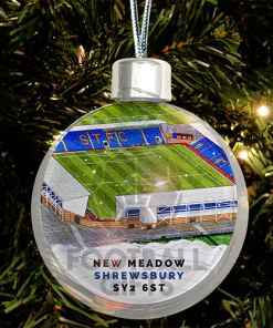 Shrewsbury Town Around The Grounds Stadium Jumbo Christmas Bauble Tree Decoration