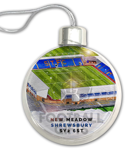 Shrewsbury Town Around The Grounds Stadium Jumbo Christmas Bauble Tree Decoration - Image 3