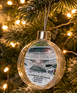 Spurs Around The Grounds Stadium Jumbo Christmas Bauble Tree Decoration - Image 2