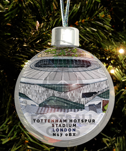 Spurs Around The Grounds Stadium Jumbo Christmas Bauble Tree Decoration